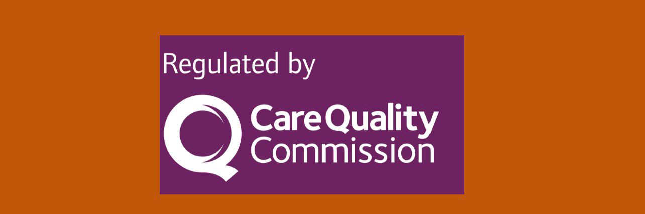 Care Quality Commission regulated logo – official registration badge (large format)